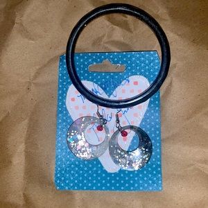 DIY Set of earrings  and  bangle